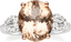 Oval Cut Morganite Engagement Ring