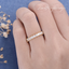 full marquise moissanite wedding band