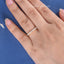 Unique Cluster Moissanite Wedding Band