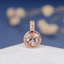 Rose Gold Morganite Pendant Necklace